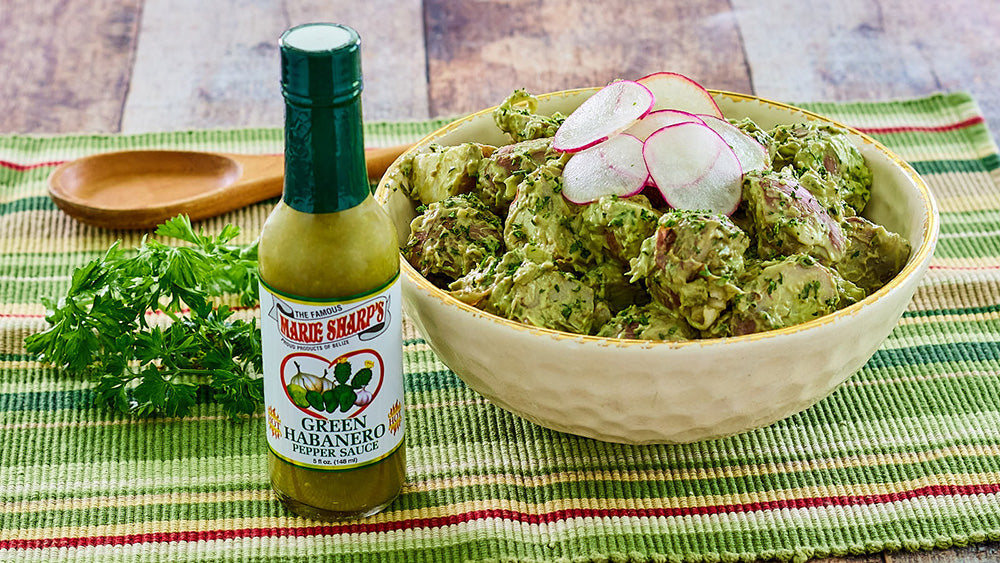 Green Goddess Vegan Potato Salad with Marie Sharp’s Green Nopal Habanero Sauce - The Pepper Pantry (Formerly Marie Sharp's)