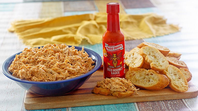 Crock Pot “Buffalo” Chicken Dip Recipe with Marie Sharp's Red Hornet Sauce - The Pepper Pantry (Formerly Marie Sharp's)
