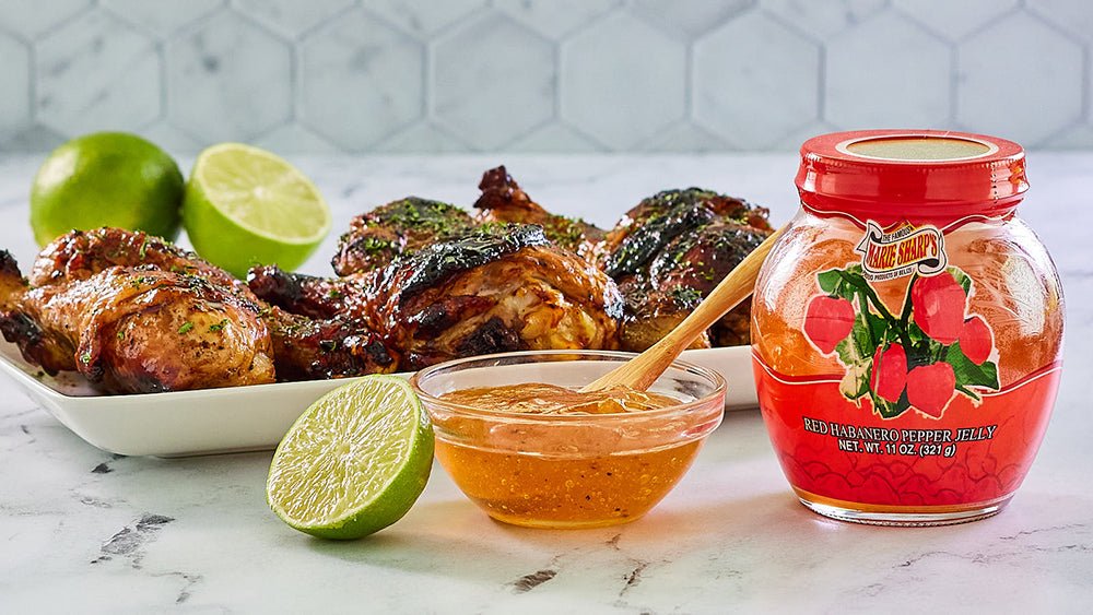 Habanero Lime Chicken Drumsticks Recipe with Marie Sharp’s Red Habanero Pepper Jelly - The Pepper Pantry (Formerly Marie Sharp's)