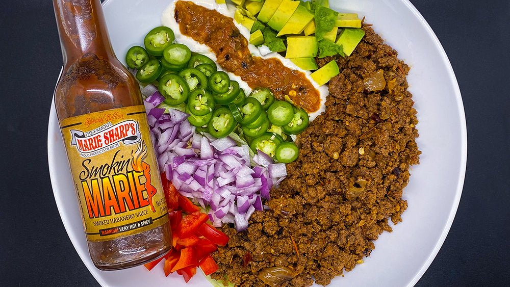 Keto Smokin’ Habanero Salad Recipe with Marie Sharp's Smokin' Marie Habanero Pepper Sauce - The Pepper Pantry (Formerly Marie Sharp's)