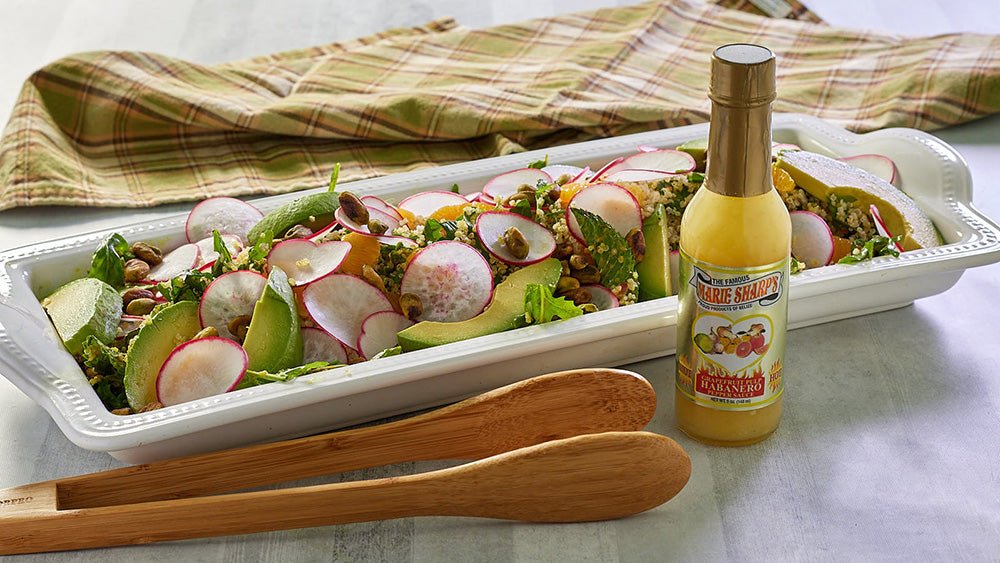 Radish and Tangerine Quinoa Recipe with Marie Sharp’s Grapefruit Pulp Habanero Pepper Sauce - The Pepper Pantry (Formerly Marie Sharp's)