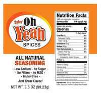 Spicy Oh Yeah Plus | Pack of 3 | 3.5 oz. Bottle | Adds A Kick of Heat | 12 All Natural Herbs and Spices | Try On Meats, Veggies, Soups, Salads, Cheeses, and Even Pizza | No Added Sugar | No MSG or GMO | Made in Nebraska | Packed with Flavor