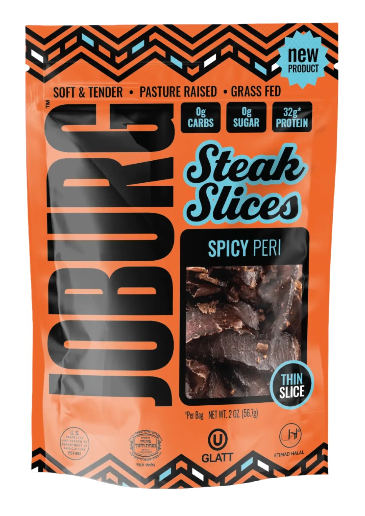Spicy Peri Peri Beef Biltong Steak Slices