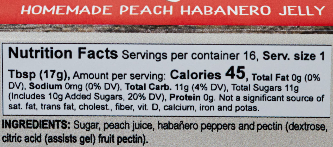 Peach Habanero Jelly | 11.5 oz. Jar | Pack of 3 | Fresh Peaches With A Kick | Spicy Fruit Spread | Made in Ravenna, NE | Nutt Family Jams and Jellies