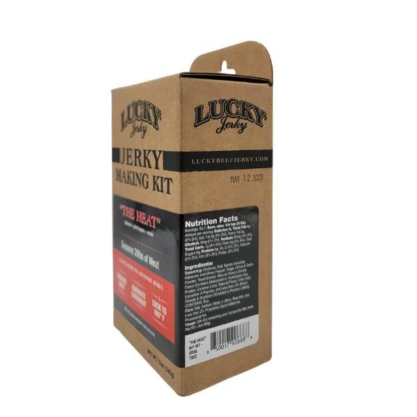 Jerky Making Kit | Pack of 3 | 12 oz. Box | The Heat Flavored | Habanero, Ghost Pepper, & Smoke Flavor | Perfect Kit To Make Spicy Beef Jerky | Seasons 20 lb. Of Meat | 3 Easy Steps | Detailed Instructions Included