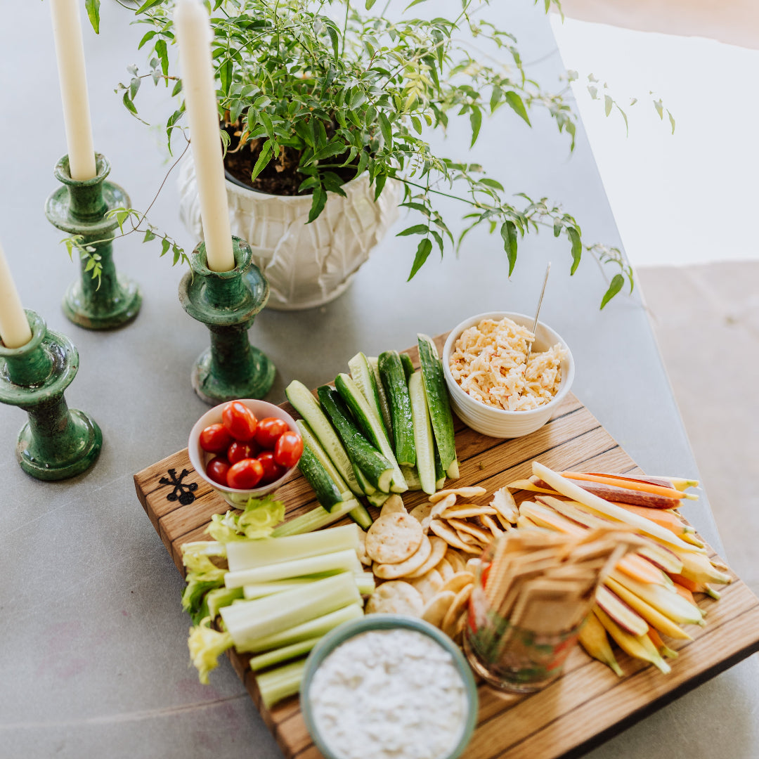 Bourbon Barrel Stave Cutting Board: Large Square