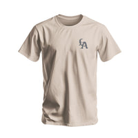 Beige T-Shirt with Machete Logo - The Pepper Pantry (Formerly Marie Sharp's)