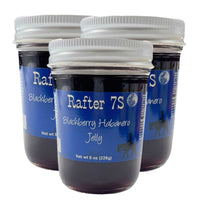 Blackberry Habanero Jelly | 8 oz. | 3 Pack | Fruity Spice | Hand-Picked Berries | Sweet & Spicy Jelly | Made in Paxton, NE | Rafter 7S