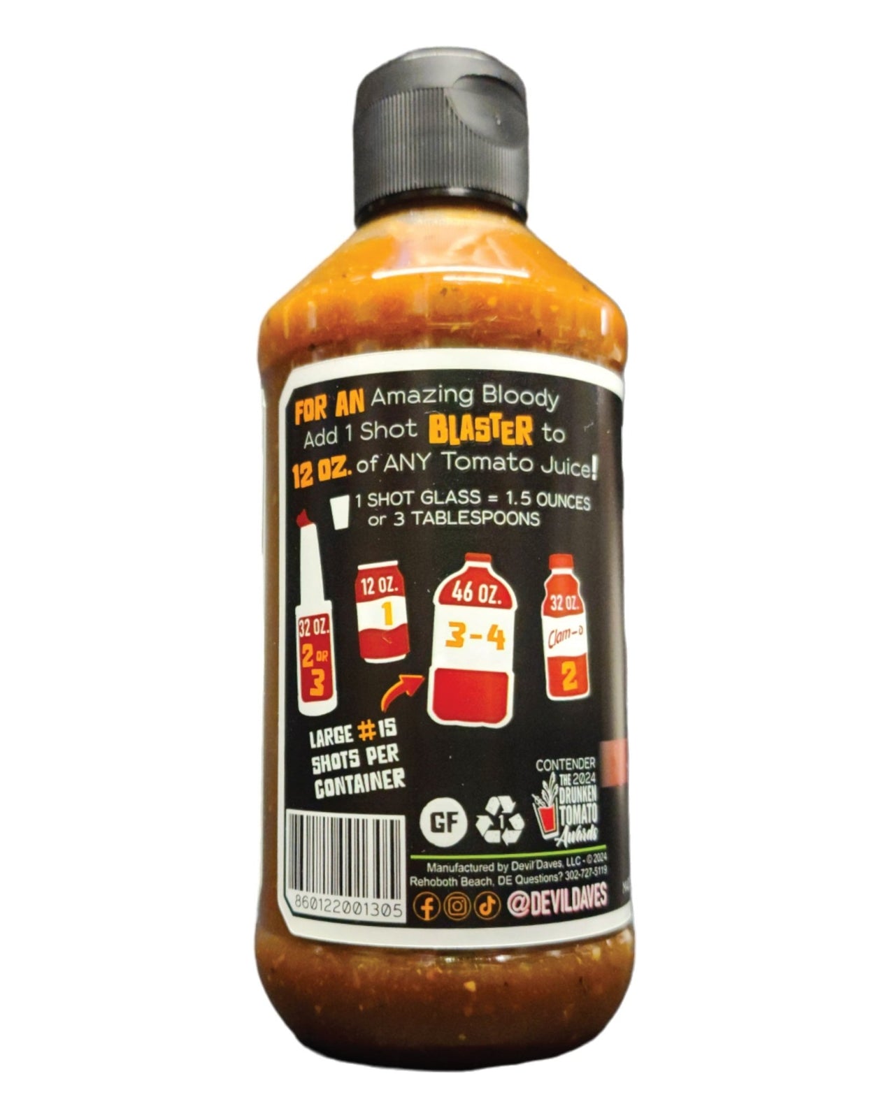 Blaster Original Bloody Mary Seasoning | 8 Oz - The Pepper Pantry (Formerly Marie Sharp's)