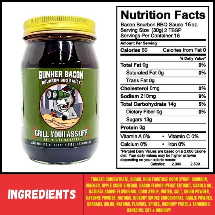 Bunker Bacon Bourbon BBQ Sauce™ - The Pepper Pantry (Formerly Marie Sharp's)