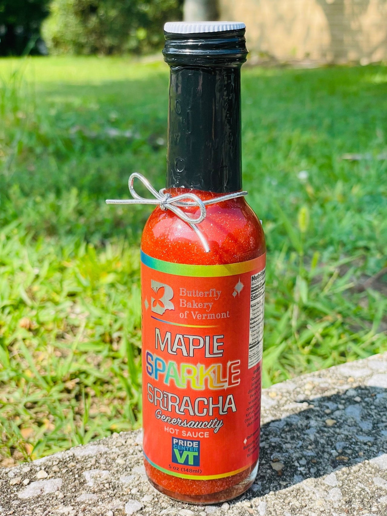 Butterfly Bakery Vermont Maple Sparkle Sriracha 5 oz. - The Pepper Pantry (Formerly Marie Sharp's)