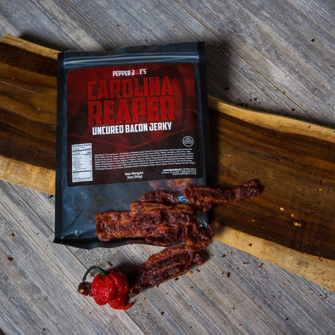 Carolina Reaper Beef and Bacon Jerky Bundle - The Pepper Pantry (Formerly Marie Sharp's)
