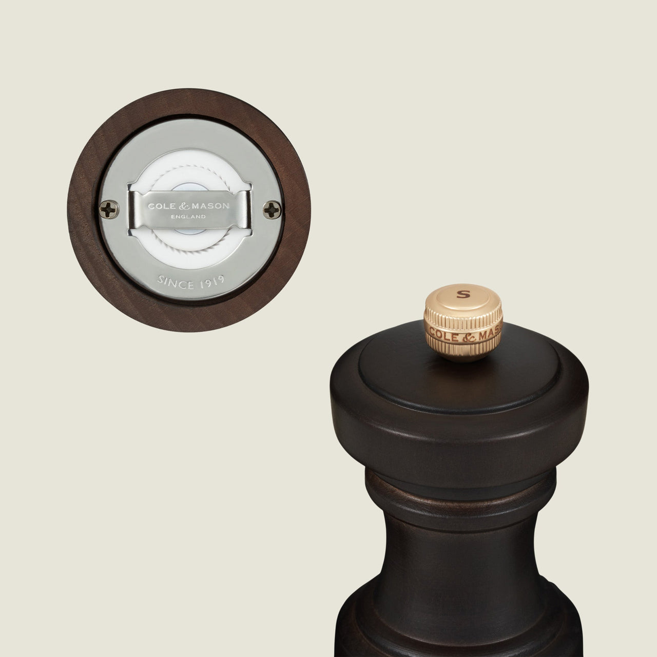 Cole & Mason Hoxton Chocolate Wood Salt & Pepper Mills