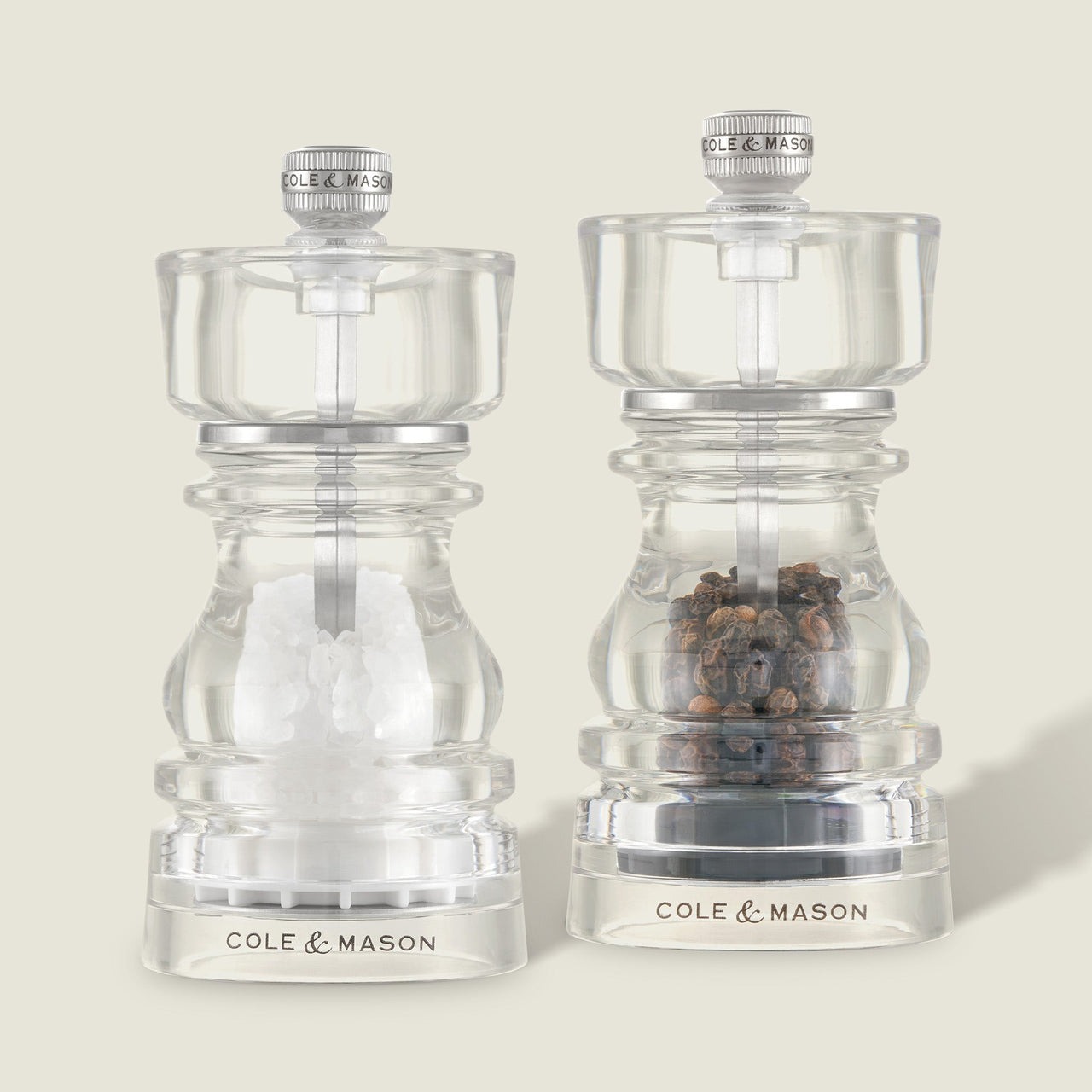 Cole & Mason London Acrylic Salt & Pepper Mills
