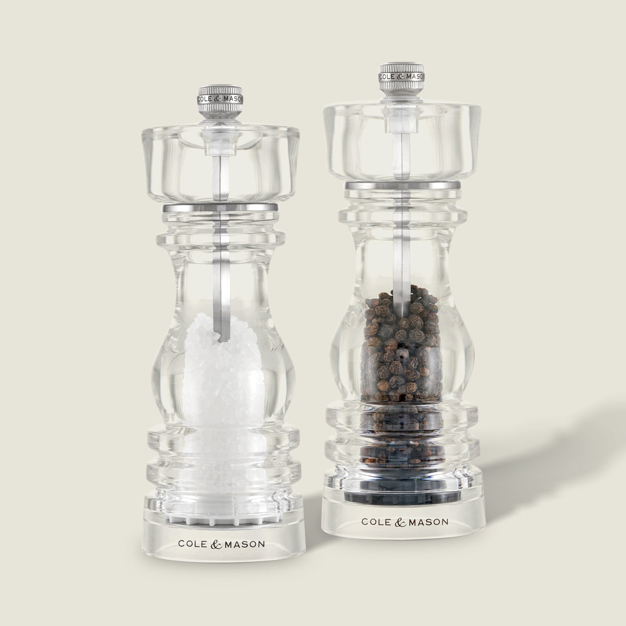 Cole & Mason London Acrylic Salt & Pepper Mills
