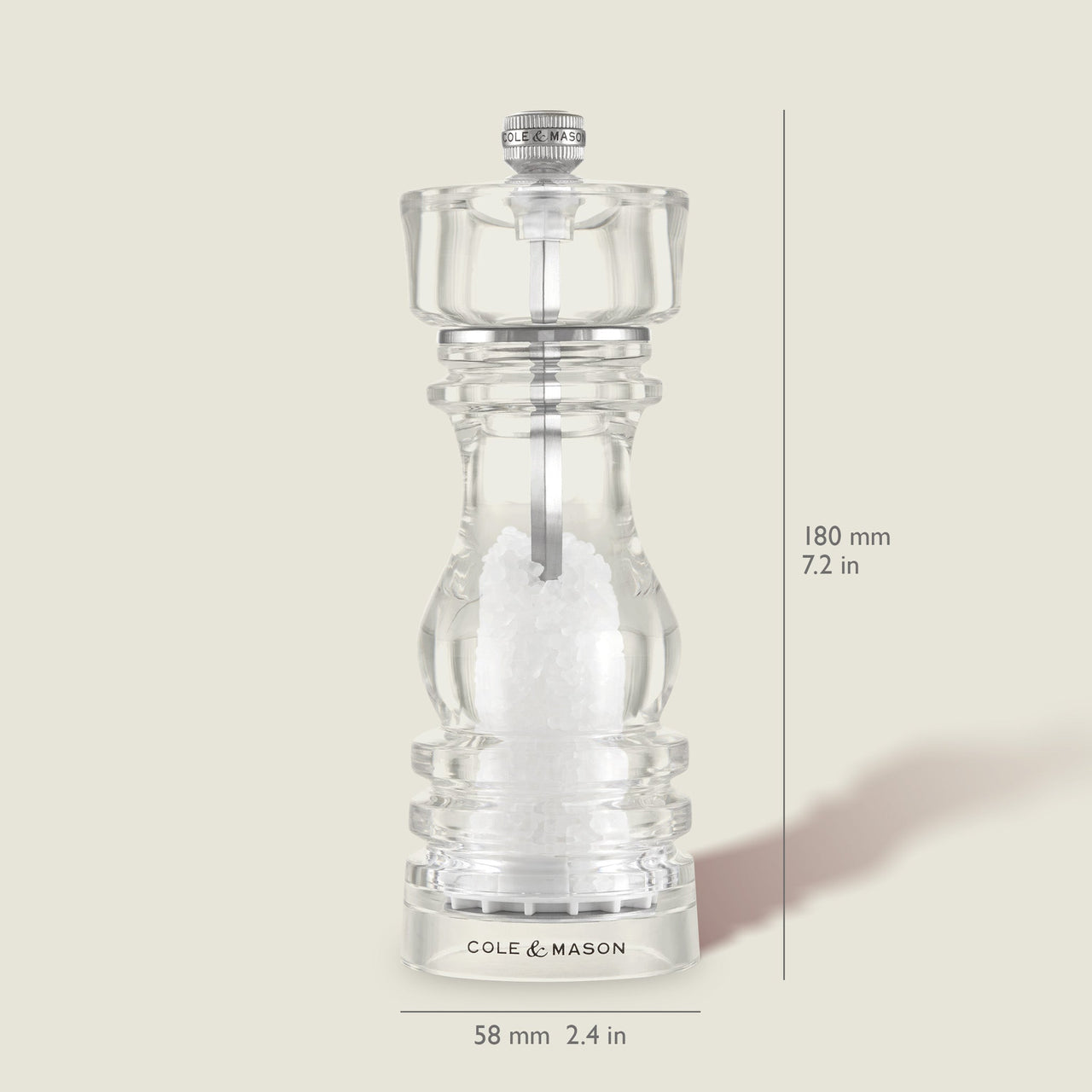 Cole & Mason London Acrylic Salt & Pepper Mills