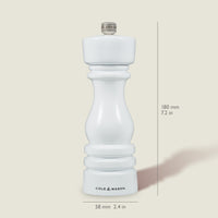 Cole & Mason London White Gloss Salt & Pepper Mills 7