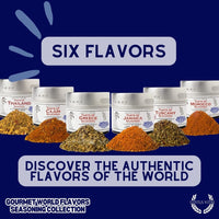 Cuisines of the World Gourmet Seasonings Collection - 6 Tins