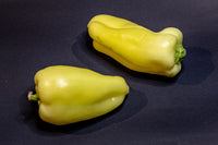 25 Organic GIANT SZEGEDI PEPPER Capsicum Annuum Hungarian Sweet Paprika / Tapered Bell White Yellow Orange Red Seeds