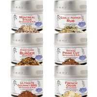 Gourmet BBQ Steak & Beef Seasoning Gift Set - Six Pack