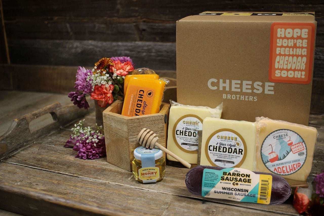 "Hope You're Feeling Cheddar Soon" Gift Basket - The Pepper Pantry (Formerly Marie Sharp's)