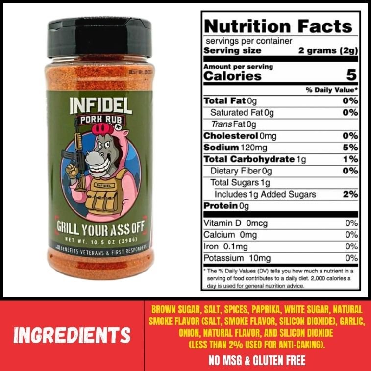 Infidel Pork Rub - The Pepper Pantry (Formerly Marie Sharp's)