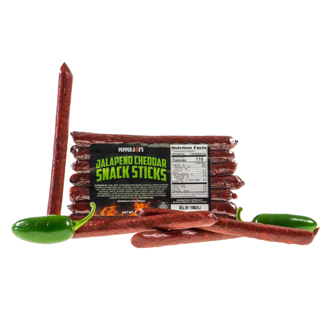 Jalapeno Cheddar Snack Sticks - The Pepper Pantry (Formerly Marie Sharp's)
