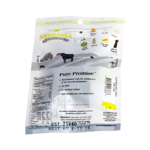Black Pepper Beef Jerky | 1.5 oz. Bag | Premium Beef Jerky | Made in Holdrege, NE | Nebraska Star Beef