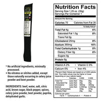 Black Pepper Beef Stick | 1.25 oz. | All Natural Angus Beef | Perfectly Seasoned | Made in Holdrege, NE | Nebraska Star Beef