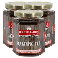 Razapeño Jam | 8 oz. Jar | Pack of 3 | Raspberry & Jalapeno Jam | Fruity Spice | Made in Ravenna, NE | Nutt Family Jams and Jellies