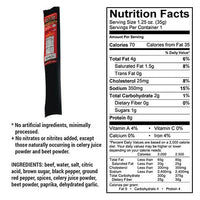 Red Pepper Beef Stick | 1.25 oz. | Hot, Sweet, & Premium All Natural Beef | Spicy, Quick Snack | All Natural | Nebraska Angus Beef | Expertly Cooked & Seasoned | Lean, Tender Beef | 12 Pack | Shipping Included