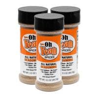Spicy Oh Yeah Plus | Pack of 3 | 3.5 oz. Bottle | Adds A Kick of Heat | 12 All Natural Herbs and Spices | Try On Meats, Veggies, Soups, Salads, Cheeses, and Even Pizza | No Added Sugar | No MSG or GMO | Made in Nebraska | Packed with Flavor