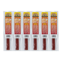 Sweet & Spicy Beef Stick | 1.25 oz. | Tender Beef Jerky Coated In Savory Teriyaki & Red Pepper Flakes | Cooked To Perfection | Easy, Quick On-The-Go Snack | High Protein | Nebraska Beef | 6 Pack | Shipping Included