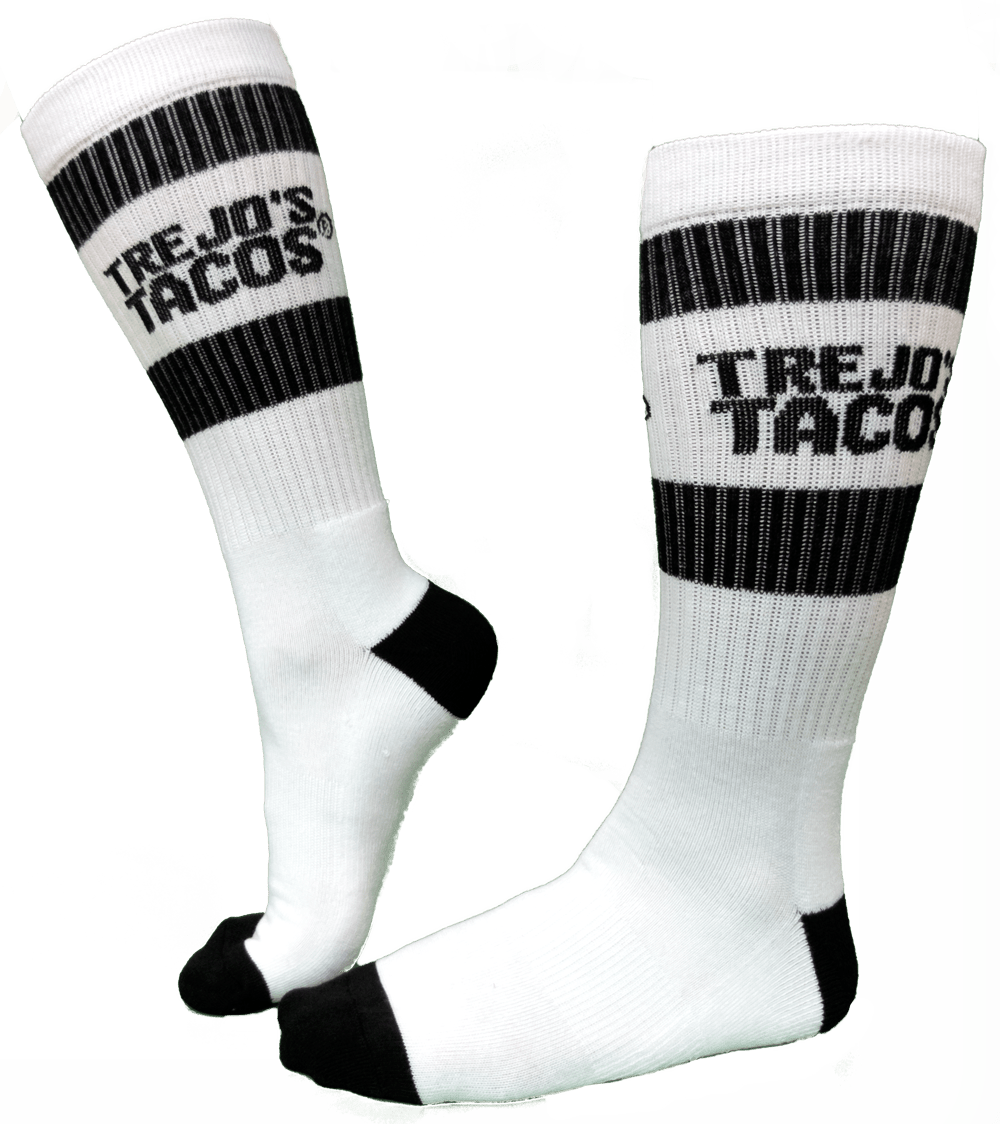 Trejo's Tacos Striped Socks - The Pepper Pantry (Formerly Marie Sharp's)