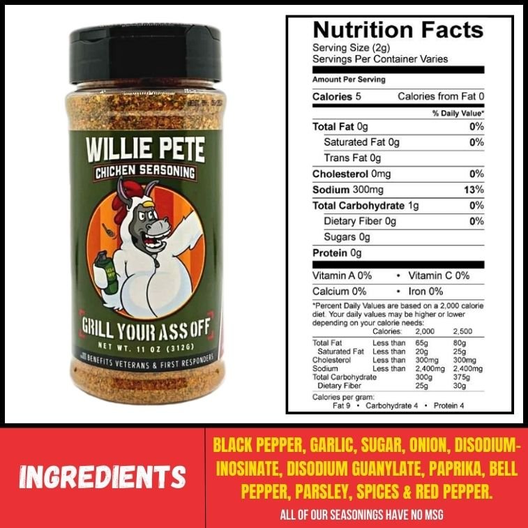 Willie Pete Chicken Seasoning - The Pepper Pantry (Formerly Marie Sharp's)