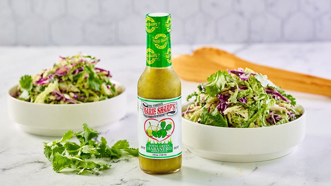 Cilantro Lime Slaw with Marie Sharp’s Green Habanero Pepper Sauce - Pepperheadz Company Store