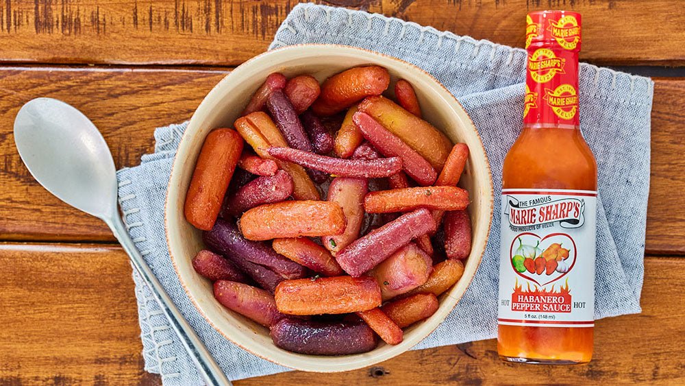 Glazed Carrots with Marie Sharp’s Original Hot Habanero Pepper Sauce - The Pepper Pantry (Formerly Marie Sharp's)