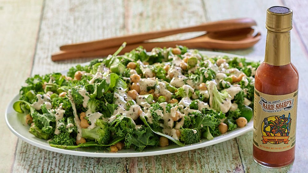 Green Goddess Chickpea Salad Recipe with Marie Sharp’s Smoked Habanero Hot Sauce - The Pepper Pantry (Formerly Marie Sharp's)