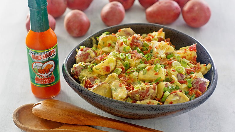 Habanero Potato Salad Recipe with Marie Sharp’s Mild Habanero Hot Sauce - The Pepper Pantry (Formerly Marie Sharp's)