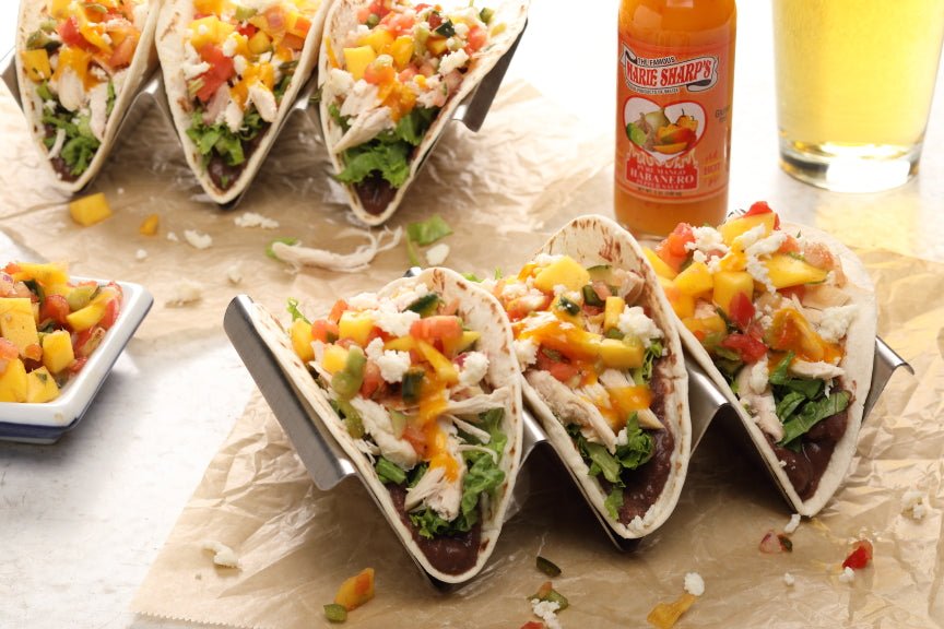 Mango Chicken Taco Recipe with Marie Sharp's Mango Habanero Pepper Sauce - Pepperheadz Company Store