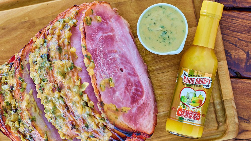 Mango Glazed Ham with Marie Sharp’s Mango Habanero Pepper Sauce - Pepperheadz Company Store