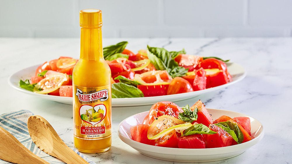 Tomato and Lemon Confit Salad with Marie Sharp’s Mango Habanero Pepper Sauce - The Pepper Pantry (Formerly Marie Sharp's)