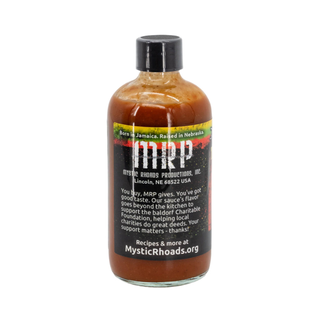 Trelawny Red | Smoked & Spicy BBQ Sauce | 8 oz. Bottle | Jamaican-Inspired | You Buy, We Give 100% | Mystic Rhoads Productions