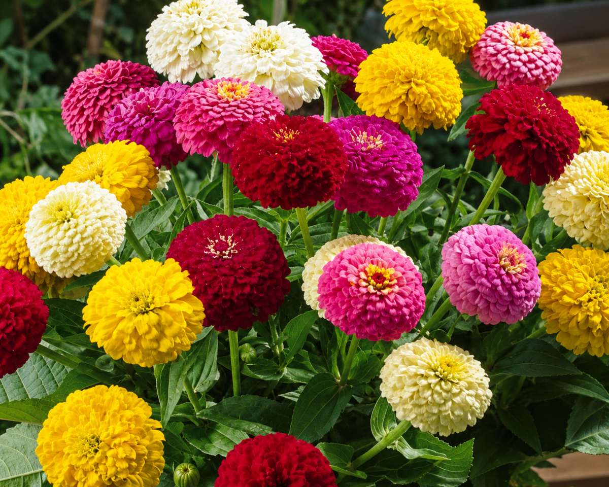Oklahoma Formula Mix Zinnia Seeds