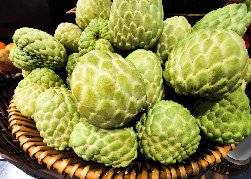 15 SUGAR APPLE Sweetsop Custard Apple Annona Squamosa Sweet Delicious Edible Fruit Tree Seeds
