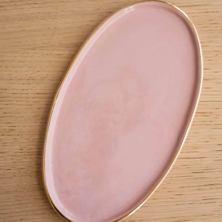 Handmade Ukrainian Porcelain Serving Platter
