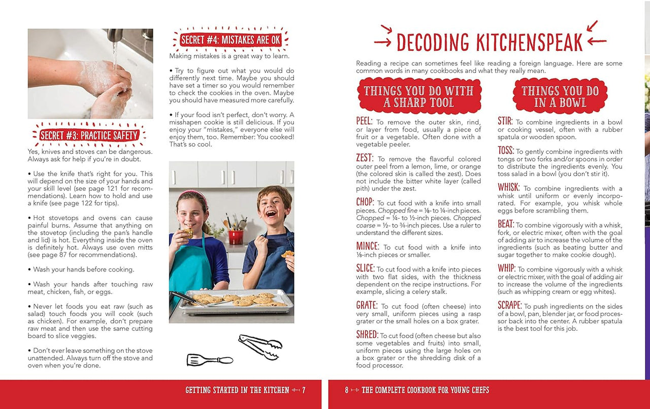 The Complete Cookbook for Young Chefs: 100+ Recipes that You'll Love to Cook and Eat (Spiral Bound)