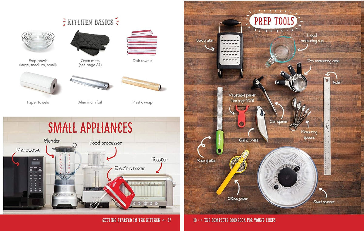 The Complete Cookbook for Young Chefs: 100+ Recipes that You'll Love to Cook and Eat (Spiral Bound)