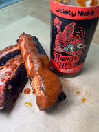 Haunted Heat BBQ Sauce, Sweet, smoky BBQ… then the heat haunts you