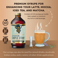 Rich Organic Cane Sugar Simple Syrup